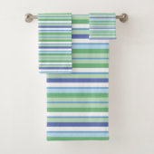 Kleurrijke horizontale strepen bad handdoek (Insitu)