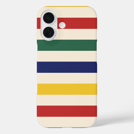 Kleurrijke Horizontale Strepen Case-Mate iPhone Case (Achterkant)