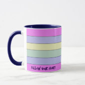 Kleurrijke Horizontale Strepen Koffie Mok (Links)