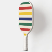 Kleurrijke horizontale strepen pickleball paddle (Links)