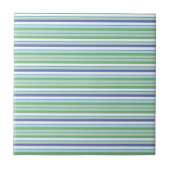 Kleurrijke horizontale strepen tegeltje (Voorkant)