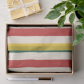 Kleurrijke horizontale strepen tissuepapier (Geschenk)