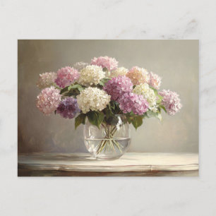 Kleurrijke hortensia boeket stilleven briefkaart