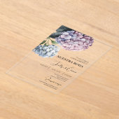 Kleurrijke hortensia Spaanse bruiloft uitnodiging (Laagn)
