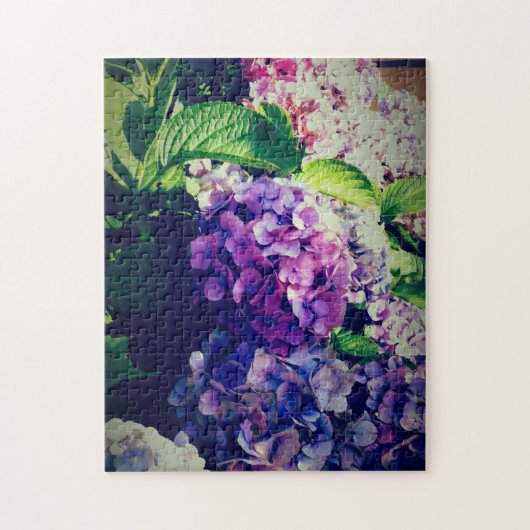 Kleurrijke hortensia's legpuzzel (Verticaal)