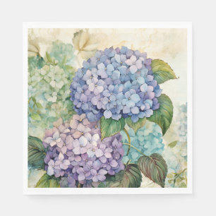 Kleurrijke hortensia's servet