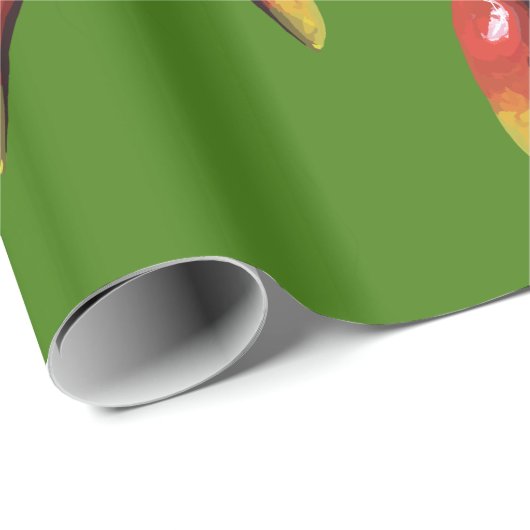 Kleurrijke hot-plpers - Aangepast Cadeaupapier (Rol Hoek)