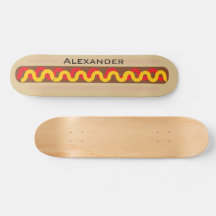 Kleurrijke Hotdog Eten Persoonlijke Naam