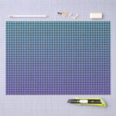 Kleurrijke Houndstooth- Blauw tot Paarse Gradient- Tissuepapier (Craft)