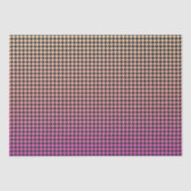 Kleurrijke Houndstooth- Roze tot Gele Gradient-