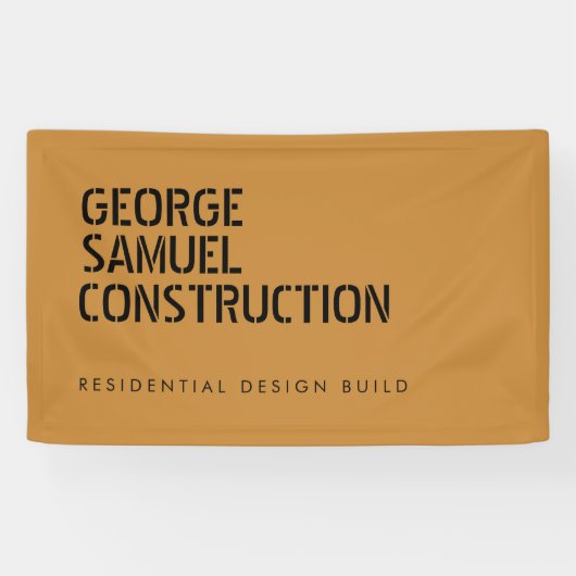 Kleurrijke Houten Constructie Zakelijk Spandoek (Horizontaal)