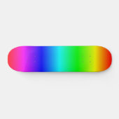 Kleurrijke houten hek planken regenboogskateboard persoonlijk skateboard (Horizontaal)