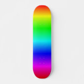 Kleurrijke houten hek planken regenboogskateboard persoonlijk skateboard (Voorkant)