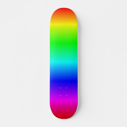 Kleurrijke houten hek planken regenboogskateboard persoonlijk skateboard (Voorkant)