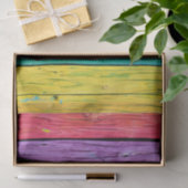 Kleurrijke houten latten tissuepapier (Geschenk)