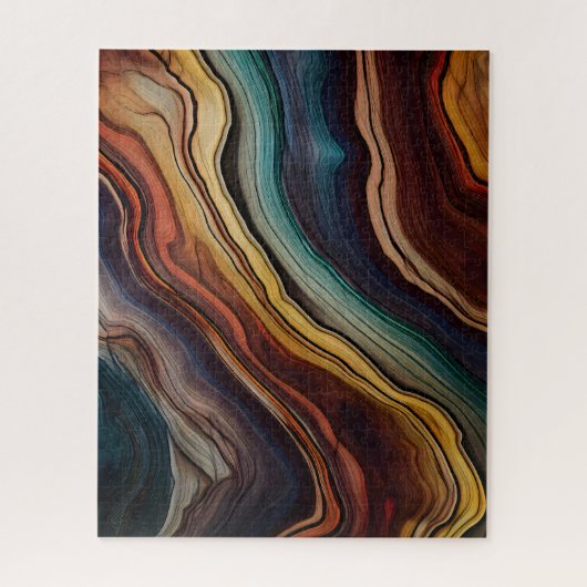 Kleurrijke houten puzzel legpuzzel (Verticaal)