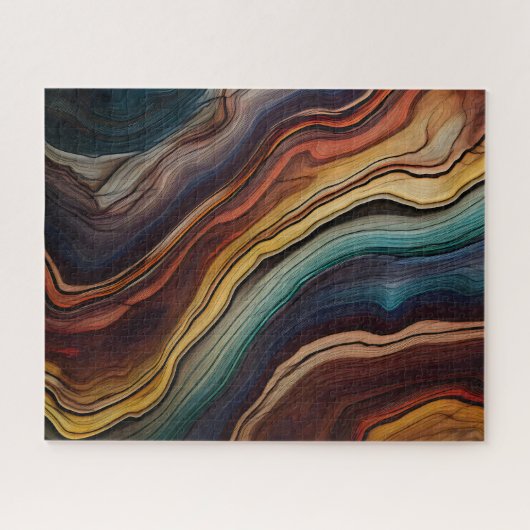 Kleurrijke houten puzzel legpuzzel (Horizontaal)