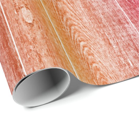 kleurrijke houten wand cadeaupapier (Rol Hoek)