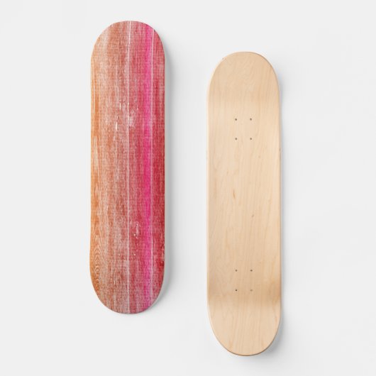 kleurrijke houten wand skateboard (Voorkant)
