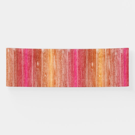 kleurrijke houten wand spandoek (Horizontaal)