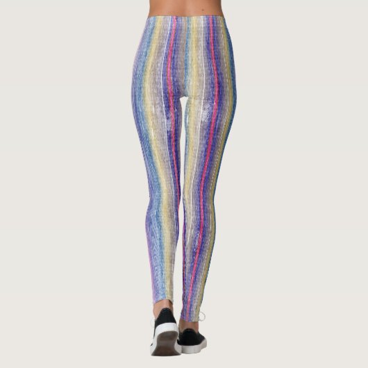 kleurrijke houtgeschenken leggings (Achterkant)