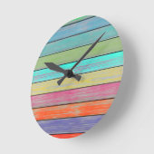 Kleurrijke houtplanten ronde klok (Hoek)