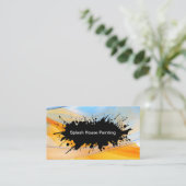 Kleurrijke Huis Schilderen Visitekaartjes (Staand voorkant)