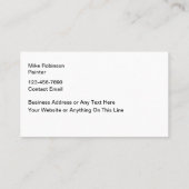 Kleurrijke Huis Schilderen Visitekaartjes (Achterkant)