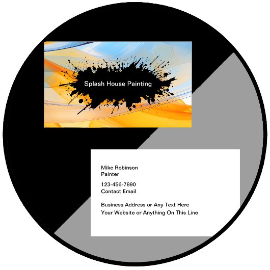 Kleurrijke Huis Schilderen Visitekaartjes