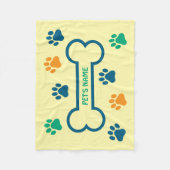 Kleurrijke huisdierendekens fleece deken (Voorkant)