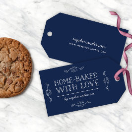 Kleurrijke Huisgemaakte Met Liefde Bewerkbaar Cadeaulabel