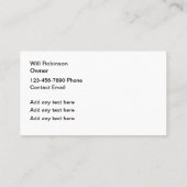 Kleurrijke huisschilder unieke Visitekaartjes (Achterkant)