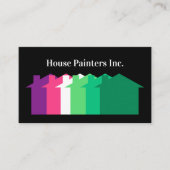 Kleurrijke huisschilder unieke Visitekaartjes (Voorkant)