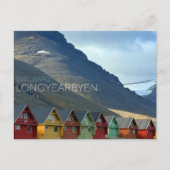 Kleurrijke huizen in Longyearbyen, Svalbard Briefk Briefkaart (Voorkant)