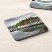 Kleurrijke huizen in Portree, Skye Bier Onderzetter (Linkerzijde)