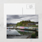 Kleurrijke huizen in Portree, Skye Briefkaart (Voorkant / Achterkant)