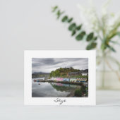 Kleurrijke huizen in Portree, Skye Briefkaart (Staand voorkant)