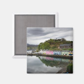 Kleurrijke huizen in Portree, Skye Magneet (Voorkant / Achterkant)