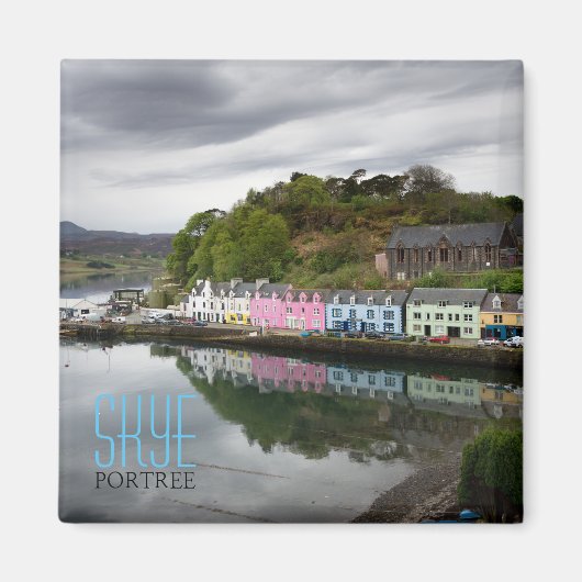 Kleurrijke huizen in Portree, Skye Magneet (Voorkant)