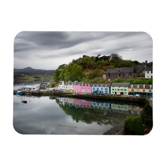 Kleurrijke huizen in Portree, Skye Magneet (Horizontaal)