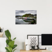 Kleurrijke huizen in Portree, Skye Poster (Thuiskantoor)