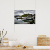 Kleurrijke huizen in Portree, Skye Poster (Keuken)