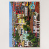 kleurrijke huizen legpuzzel (Verticaal)