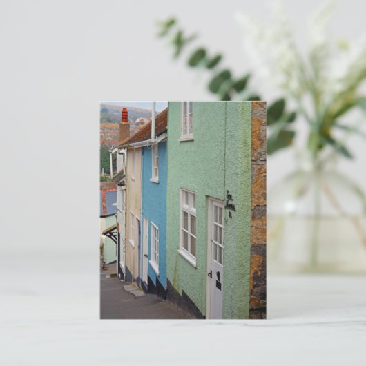Kleurrijke huizen, Lyme Regis, Dorset, Engeland Briefkaart (Staand voorkant)