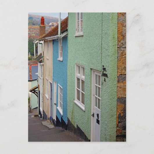 Kleurrijke huizen, Lyme Regis, Dorset, Engeland Briefkaart (Voorkant)