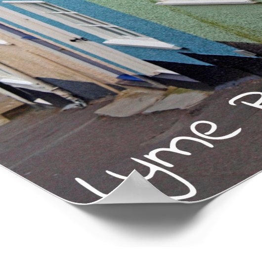 Kleurrijke huizen, Lyme Regis, Dorset, Engeland Poster (Hoek)