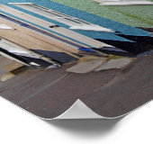 Kleurrijke huizen, Lyme Regis, Dorset, Engeland Poster (Hoek)