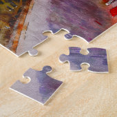 Kleurrijke huizen op Burano, Venetië, Italië. Legpuzzel (Zijkant)