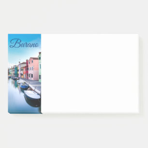 Kleurrijke huizen op het eiland Burano in de Venet Post-it® Notes