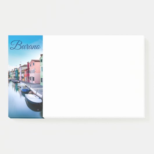 Kleurrijke huizen op het eiland Burano in de Venet Post-it® Notes (Voorkant)